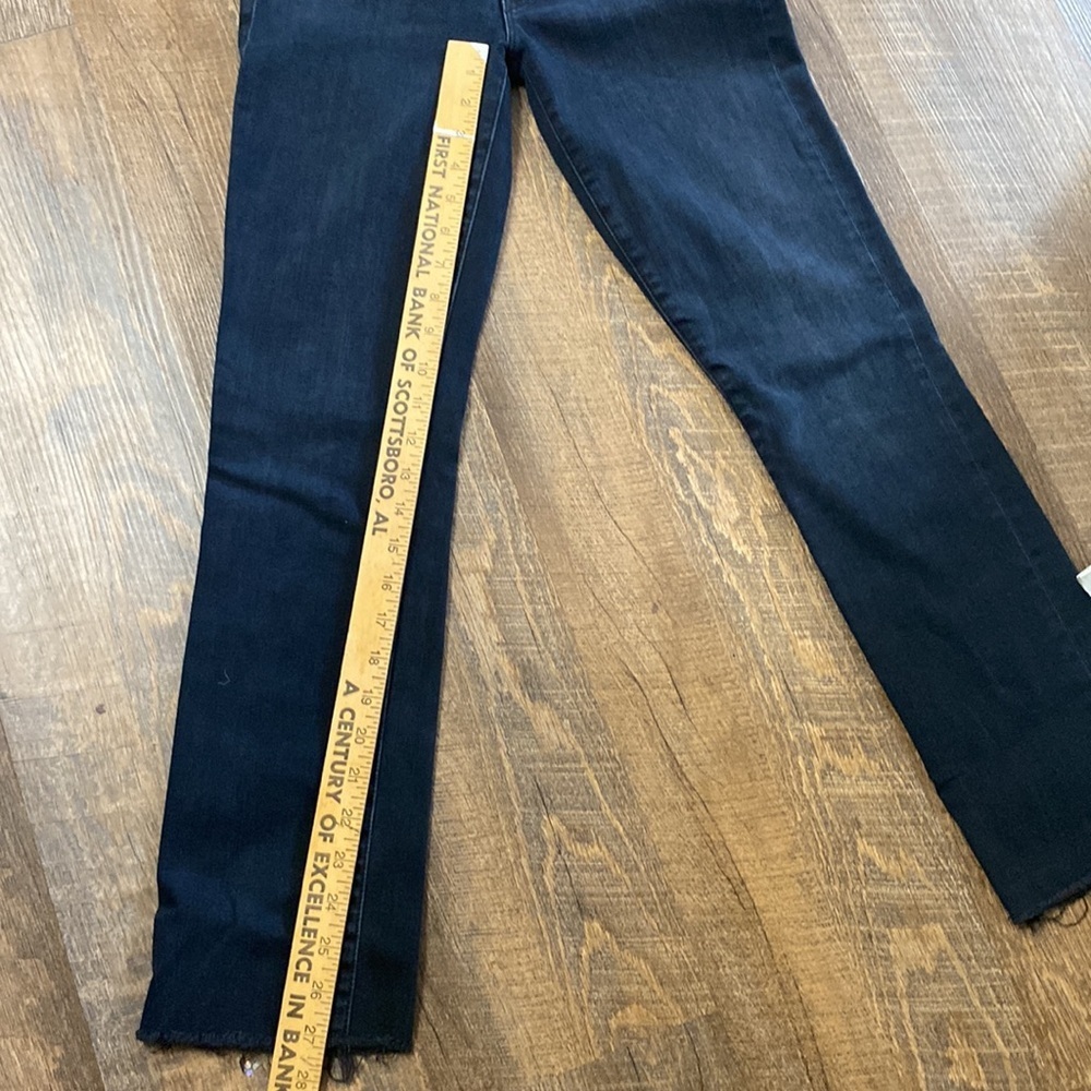 MOTHER THE RASCAL ANKLE SNIPPET IN BLACKBIRD HI RISE STRAIGHT LEG ANKLE SZ 27 - Picture 13 of 16